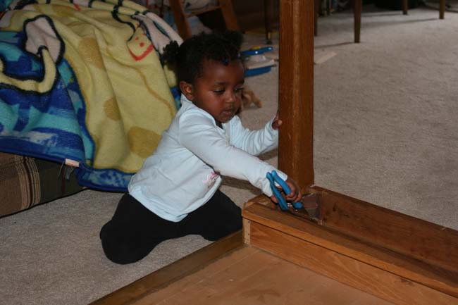 a girl & tools