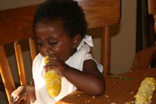 Corn on the floor